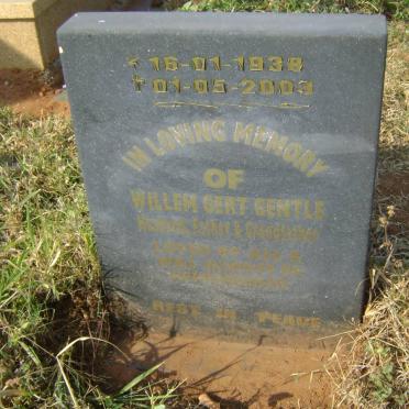 GENTLE Willem Gert 1938-2003