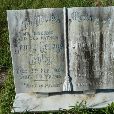 GEHLIG Henry George -1964 &amp; Magdalene C. -1982