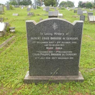 GERSIGNY Albert Louis Brousse, de 1897-1950 &amp; Marie Anna 1900-1985 :: de GERSIGNY Louis Philippe Brousse 1934-1981