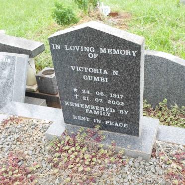 GUMBI Victoria N. 1917-2002
