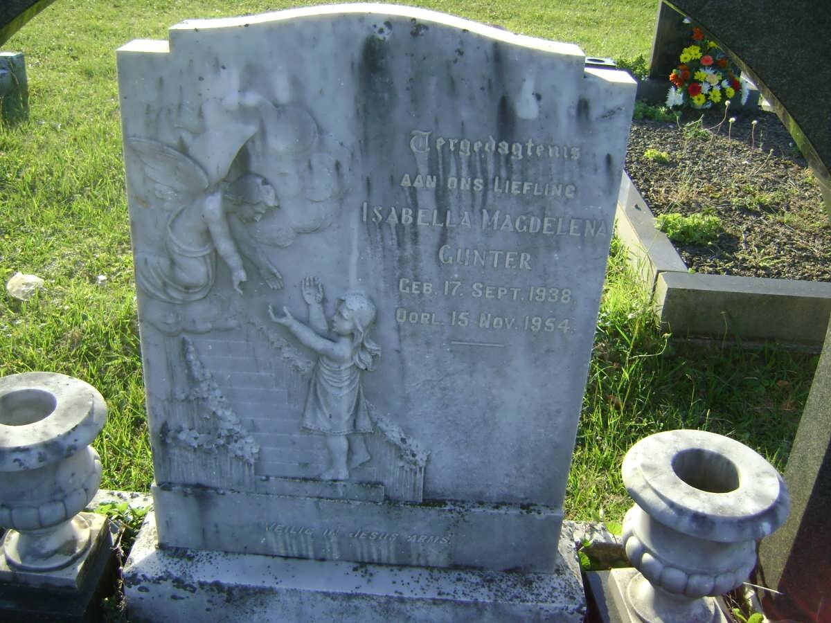 GUNTER Isabella Magdalena 1938-1954