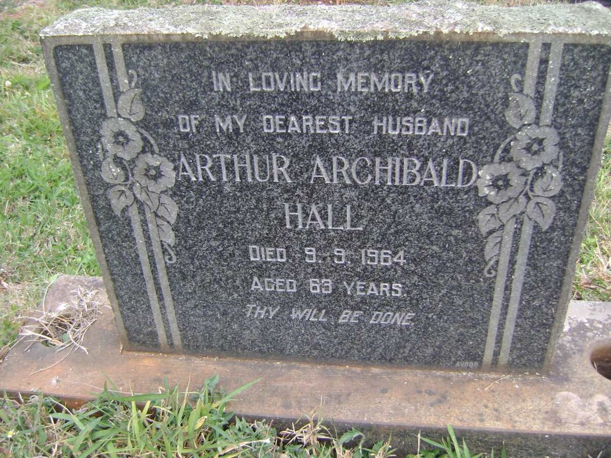 HALL Arthur Archibald -1964