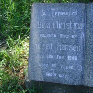 HANSEN Anna Christina -1946