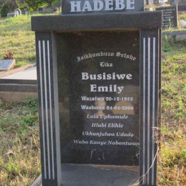 HADEBE Busisiwe Emily 1955-2006