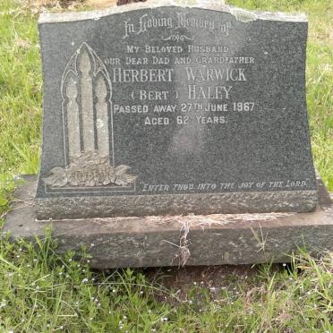 HALEY Herbert Warwick -1967