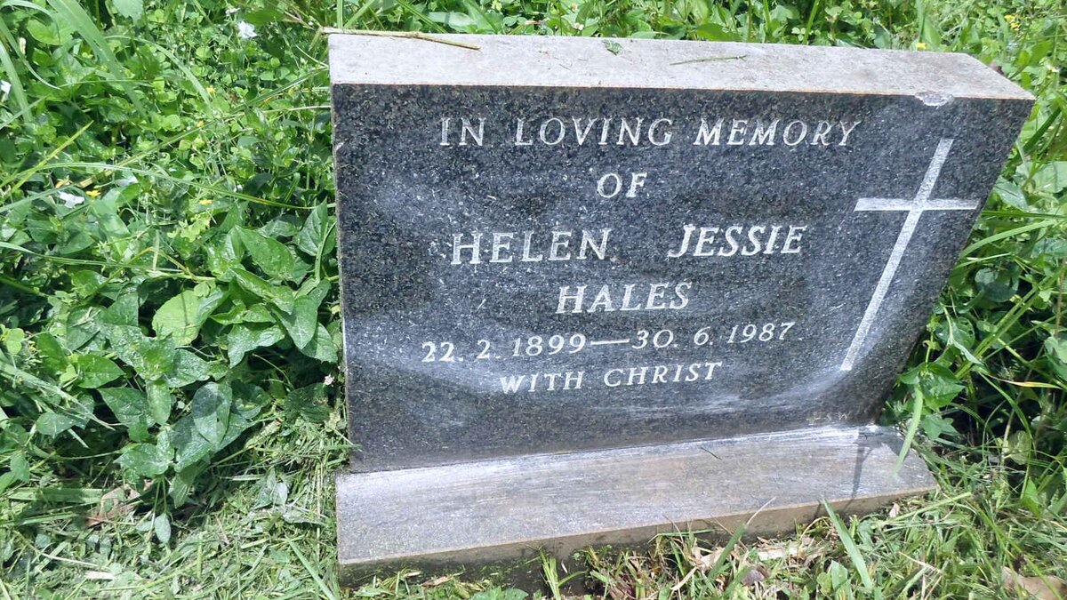 HALES Helen Jessie 1899-1987