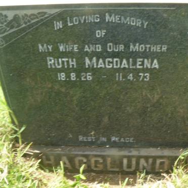 HAGGLUND Ruth Magdalena 1926-1973