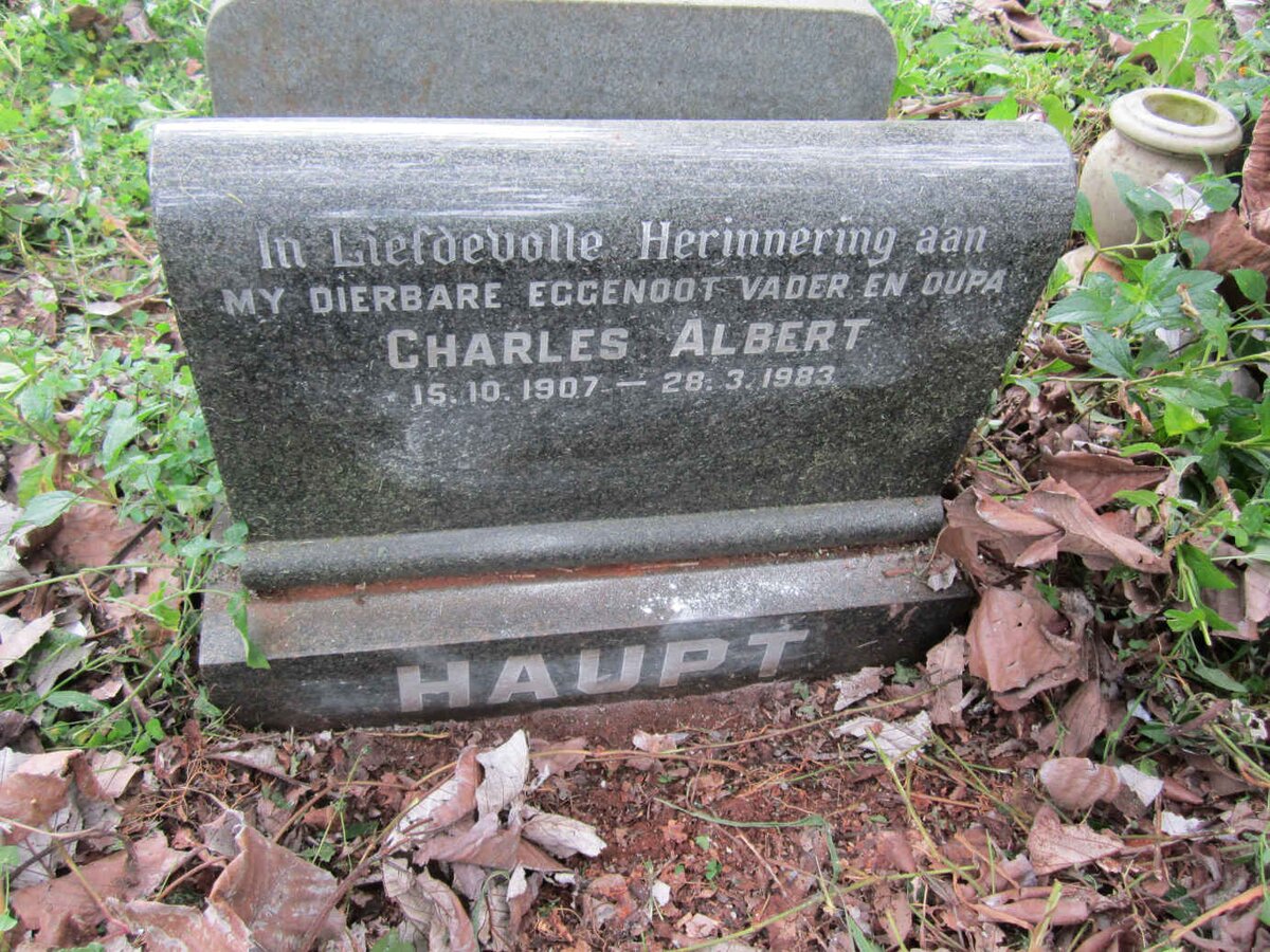 HAUPT Charles Albert 1907-1983