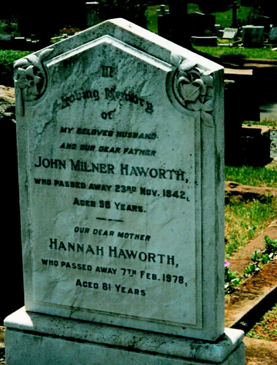 HAWORTH John Milner -1942 &amp; Hannah -1978