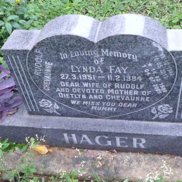 HAGER Rudolf 1944-2013 &amp; Lynda Fay 1951-1984 :: HAGER Chevaunne 1980-2005