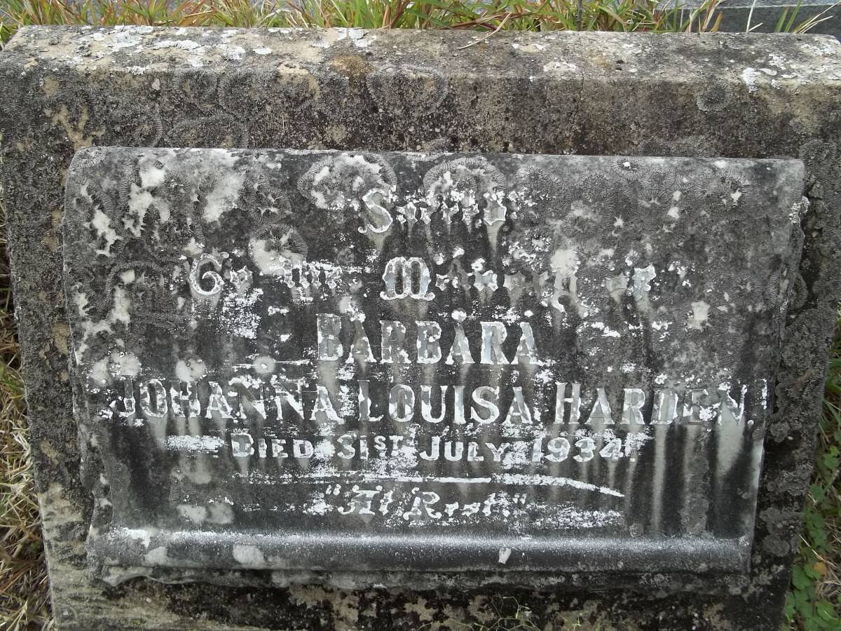 HARDEN Barbara Johanna Louisa -1934