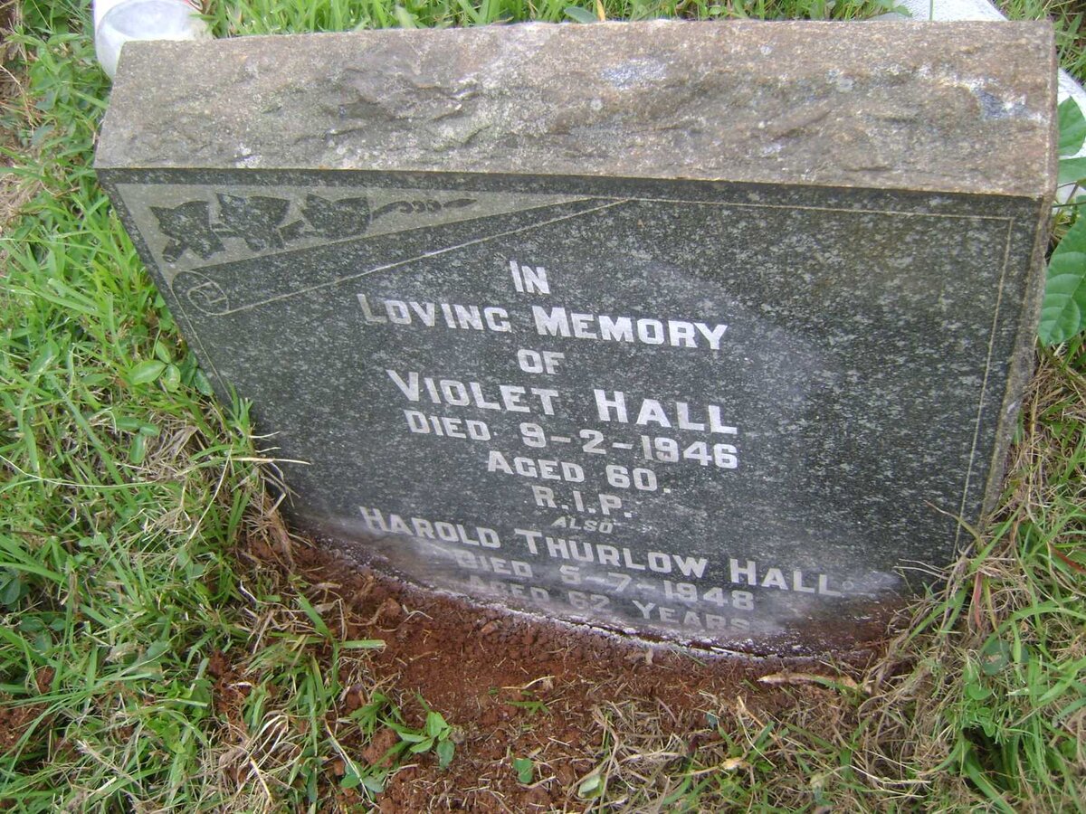 HALL Harold Thurlow -1948 &amp; Violet -1946