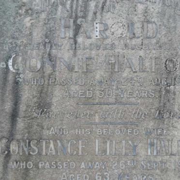 HALFORD Harold -1922 &amp; Constance Lilly -1957 