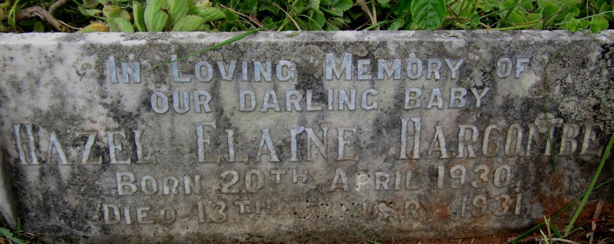 HARCOMBE Hazel Elaine 1930-1931