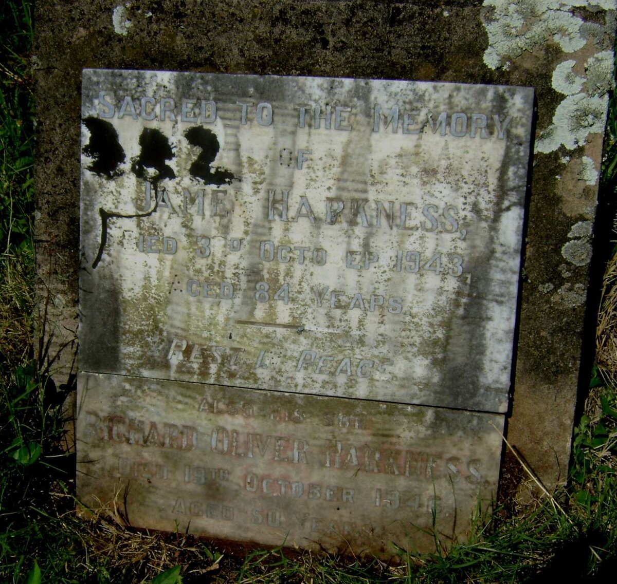 HARKNESS James -1943 :: HARKNESS Richard Oliver -1946