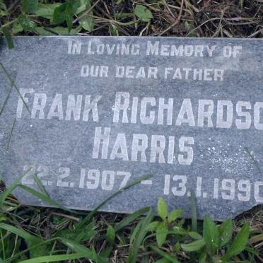 HARRIS Frank Richardson 1907-1990 &amp; Alice Marjorie 1914-1987 
