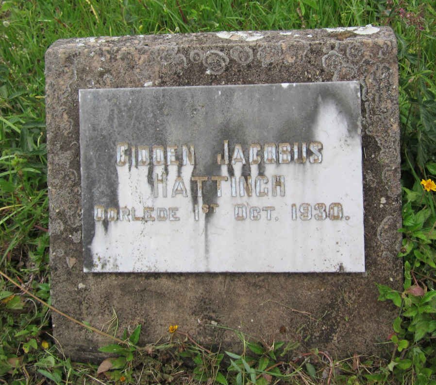 HATTINGH Gideon Jacobus -1930