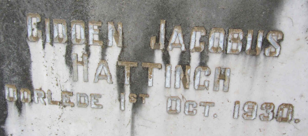 HATTINGH Gideon Jacobus -1930