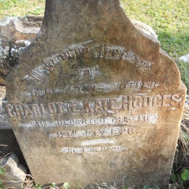 HODGES Charlotte Kate -1926