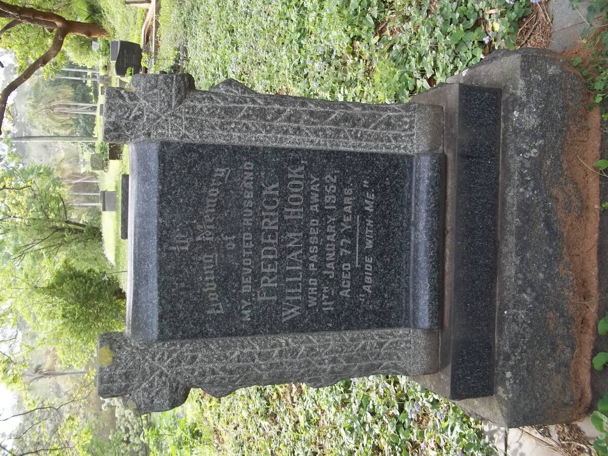 HOOK Frederick William -1952