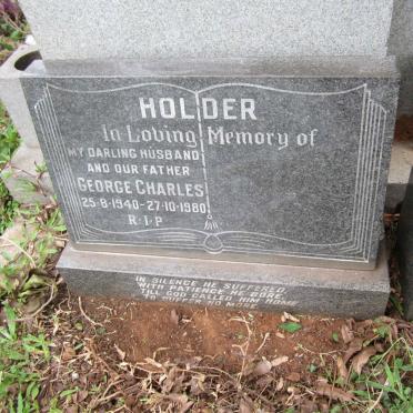 HOLDER George Charles 1940-1980
