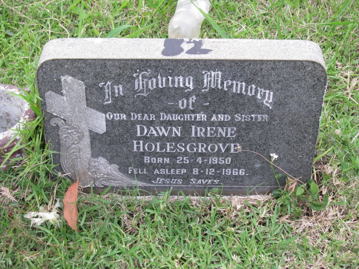 HOLESGROVE Dawn Irene 1950-1966