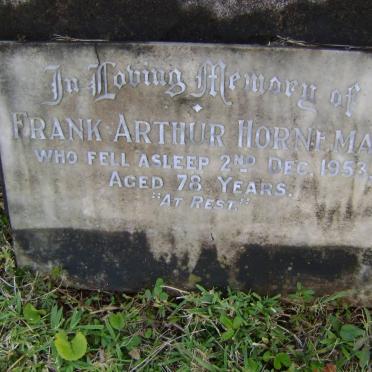 HORNEMAN Frank Arthur -1953