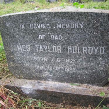 HOLROYD James Taylor 1912-1982