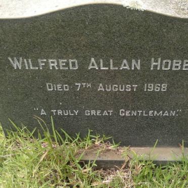 HOBBS Wilfred Allan -1968