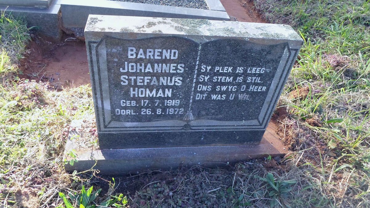 HOMAN Barend Johannes Stephanus 1919-1972