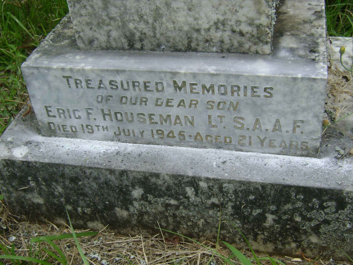 HOUSEMAN Eric F. -1945