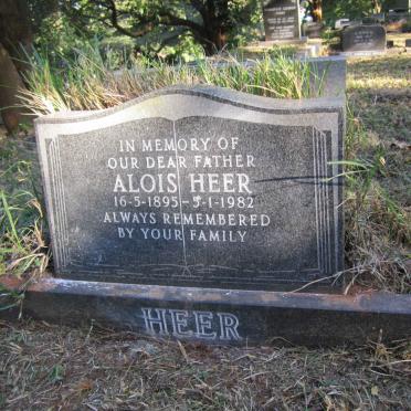 HEER Alois 1895-1982