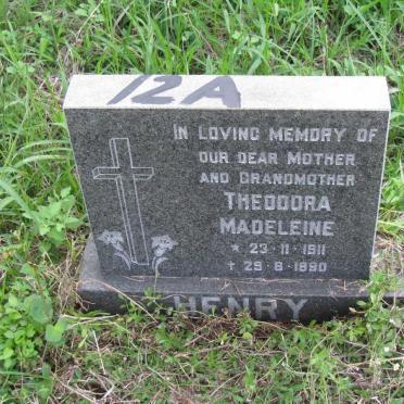 HENRY Theodora Madeleine 1911-1990