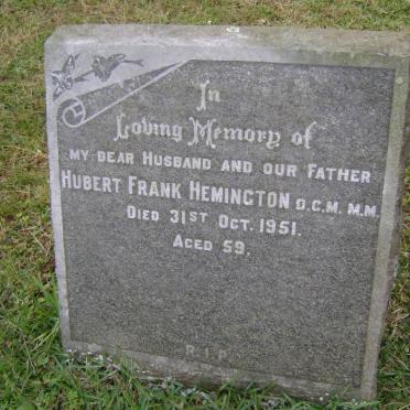 HEMINGTON Hubert Frank -1951