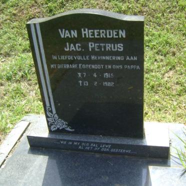 HEERDEN Jac Petrus, van 1915-1982