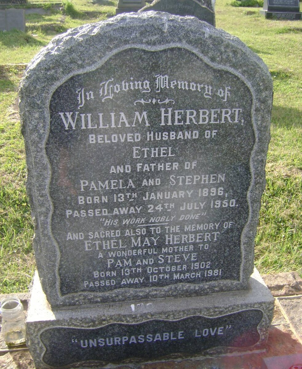 HERBERT William 1896-1950 &amp; Ethel May 1902-1981