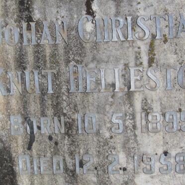 HELLESTOE Johan Christian Knut 1899-1958