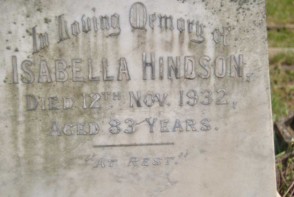 HINDSON Isabella -1932