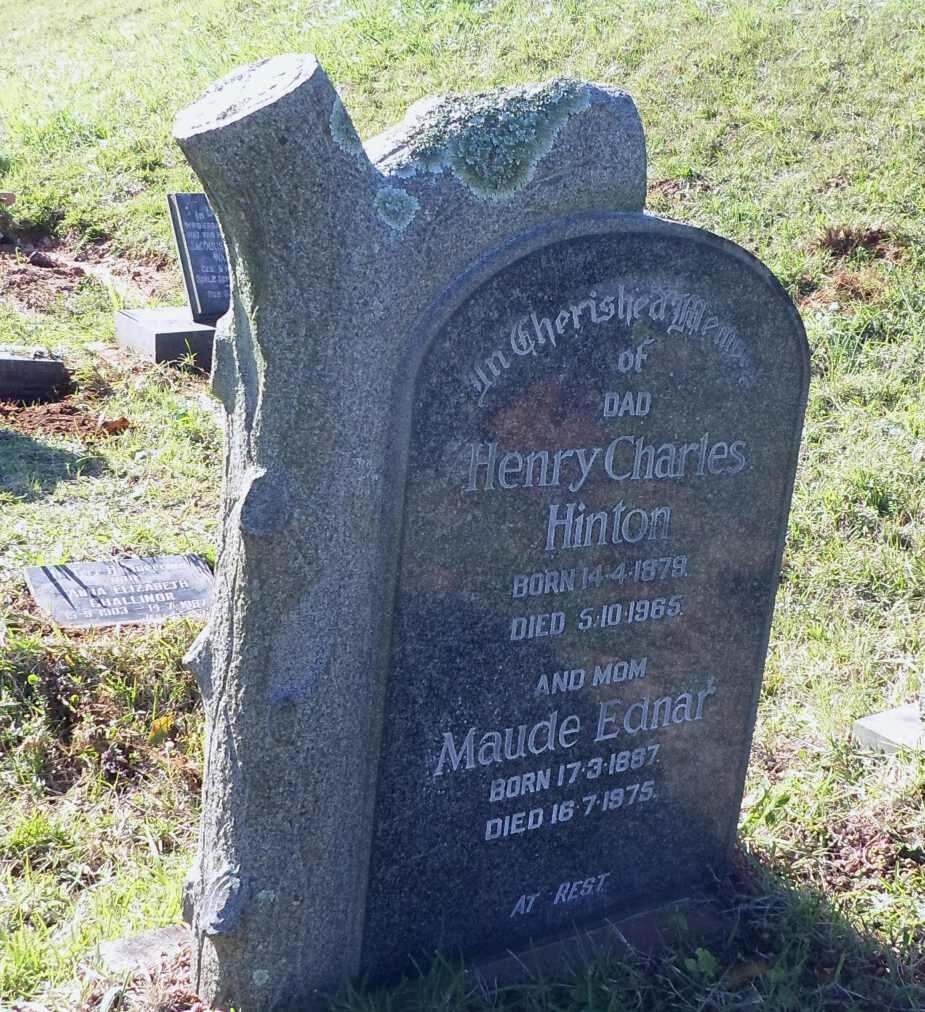 HINTON Henry Charles 1879-1965 :: EDNAR Maude 1887-1975