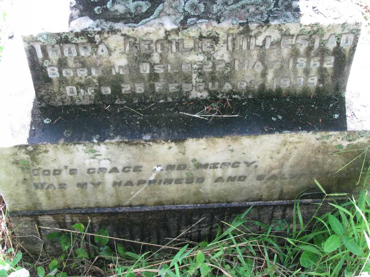 HILLESTAD Thora Cecilie 1862-1939