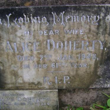 HIRST Fanny -1927 :: DOHERTY Bernard Joseph -1955 &amp; Alice -1948