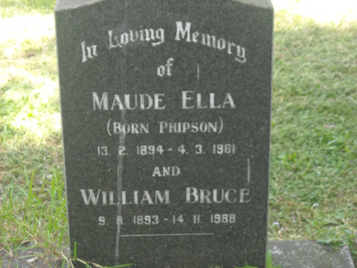HUTCHESON William Bruce 1893-1988 &amp; Maude Ella PHIPSON 1894-1961