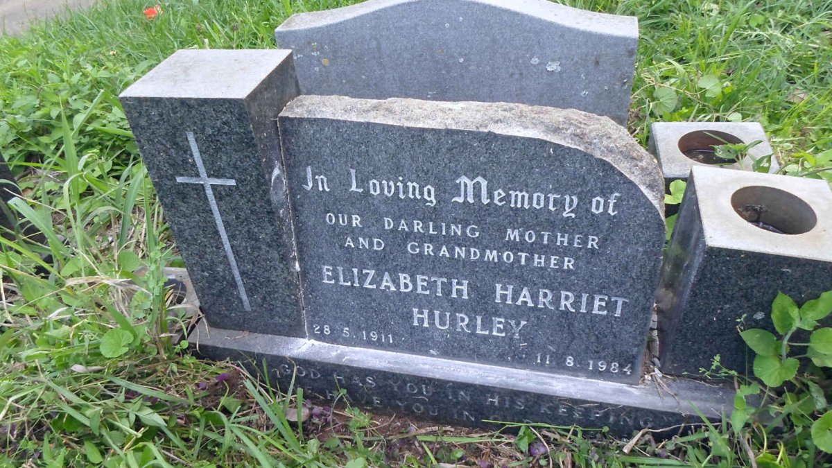 HURLEY Elizabeth Harriet 1911-1984
