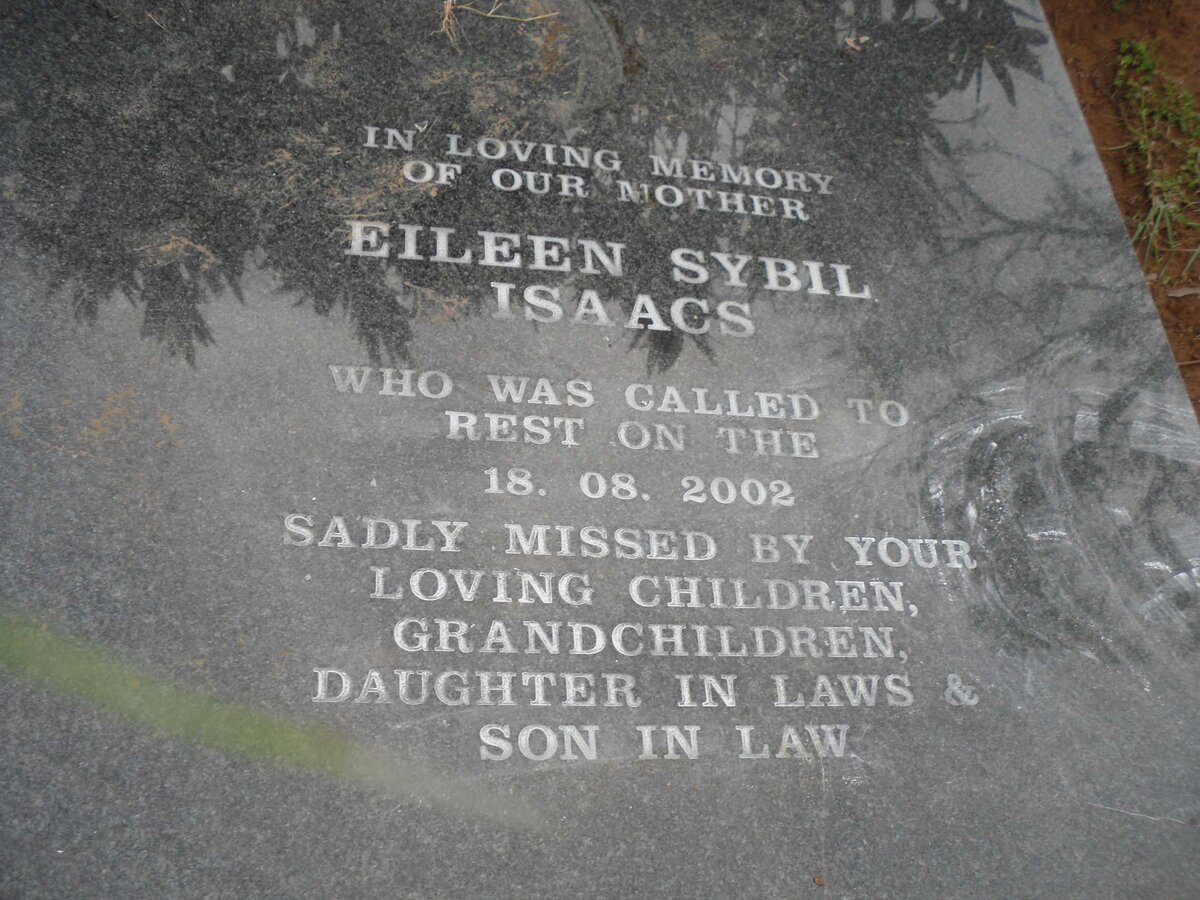 ISAACS Eileen Sybil -2002