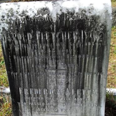 IVORY Harold Fletcher -1934 &amp; Frederica Aletta -1945