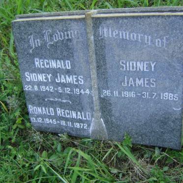 JAMES Sidney 1916-1985 :: JAMES Reginald Sidney 1942-1944 :: JAMES Ronald Reginald 1945-1972