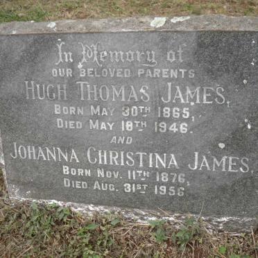 JAMES Hugh Thomas 1865-1946 &amp; Johanna Christina 1876-1956