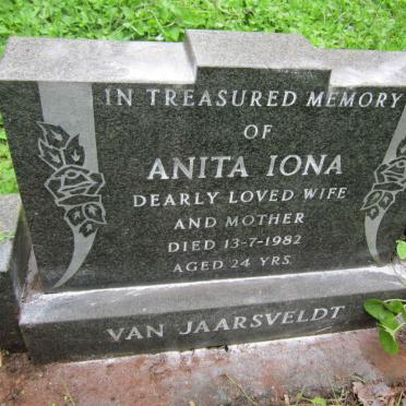 JAARSVELDT Anita Iona, van -1982