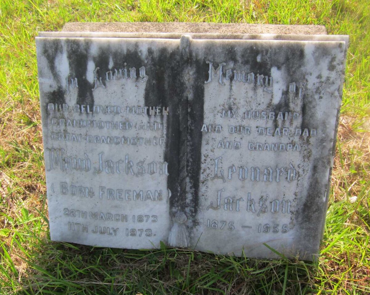 JACKSON Leonard 1875-1955 &amp; Maud FREEMAN 1873-1973