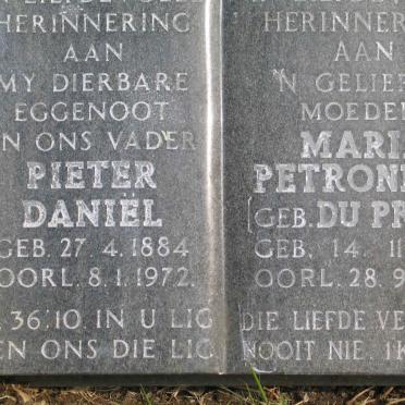 JACOBS Pieter Daniel 1884-1972 &amp; Maria Petronella DU PREEZ 1891-1984